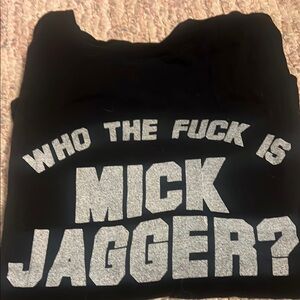 Black Graphic T-Shirt with Bold Text